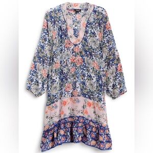 Tolani silky tunic with pockets! Medium